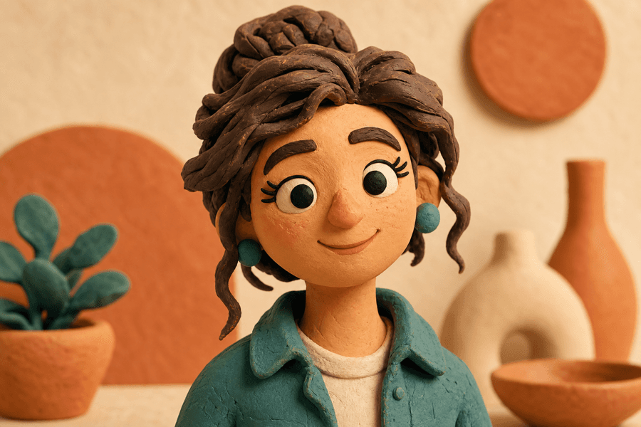 Classic handmade claymation style preview